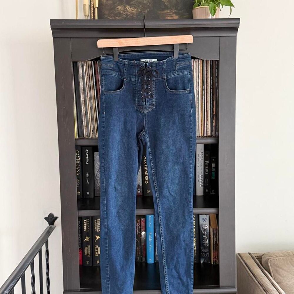Free-people Women's Blue and‎ Navy Jeans